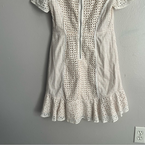 Anthropologie HD in Paris Georgia Eyelet Sheath Dress Size 8 - Picture 9 of 15